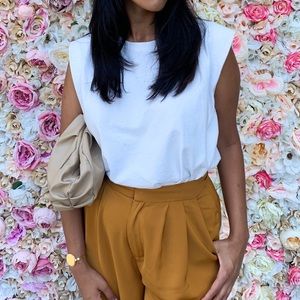 COS white muscle tee